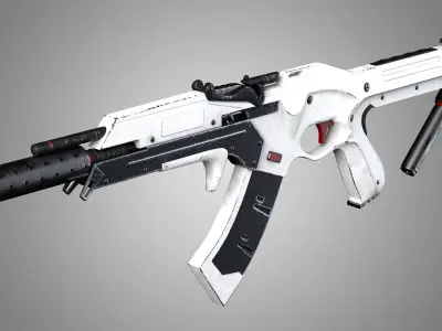 Sci-Fi Rifle 01 3D model