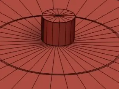 Rockefeller Faceted Crystal Table Lamp 3D model