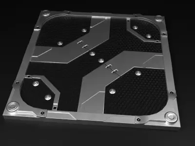 Sci-Fi Bottom Floor Panel 3D model