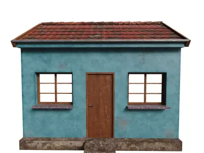 Old Simple Facade 3D model