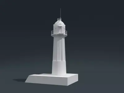 Sochi Lighthouse a symbol of the city of Sochi 3D model