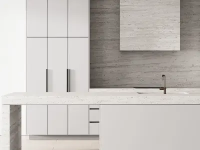 111 modern kitchen 08 zephyr and stone 3D model