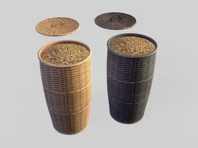 Basket 8 Low-poly 3D model