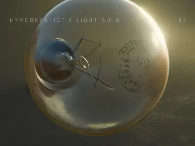 Photorealistic Light Bulb 3D model
