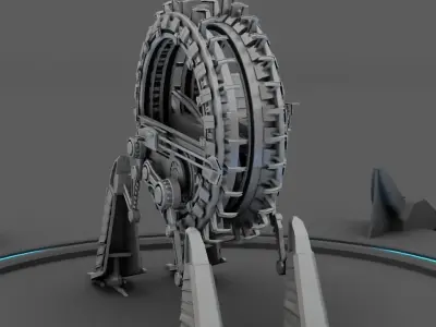 GRIEVOUS VEHICLE  rigged animated 3D model