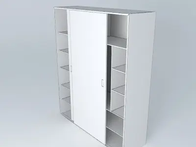 Closet with  sliding doors Free 3D model