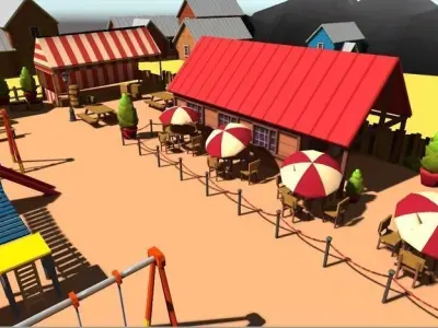 Play ground Low-poly 3D model