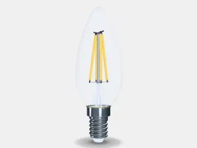 SOLHETTA LED bulb E14 250 lm Low-poly 3D model