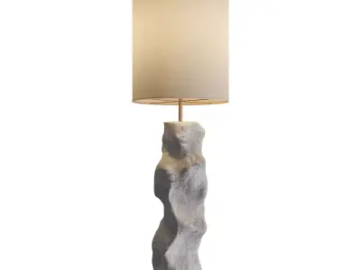 Concrete Floor Lamp 3D model