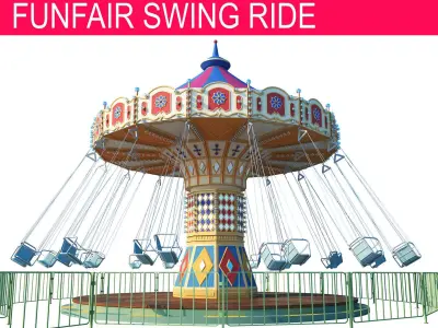 Funfair Swing Ride 3D model