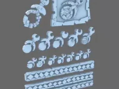 Sexy Lads Flat Klan Symbols 3D print model