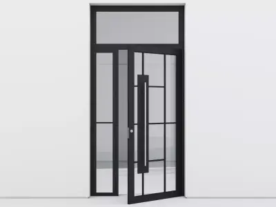 Aluminium door 271 3D model