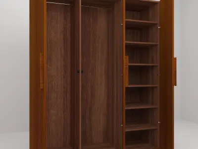 wooden cupboard 3D model
