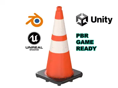 Traffic Cone Free low-poly 3D model from CGTrader