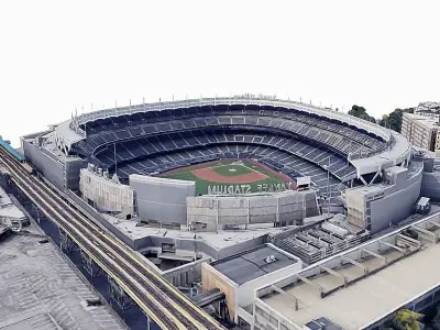 Yankee Stadium Low-poly 3D model