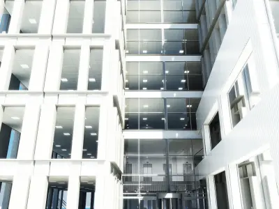 Office Interior Reception 3 3D model