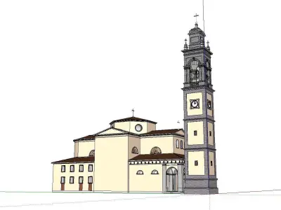 Architecture-Religion-God-Culture-Temple-0108 church in italy 3D model