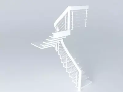 Bolt Staircase Wooden stairs Free 3D model