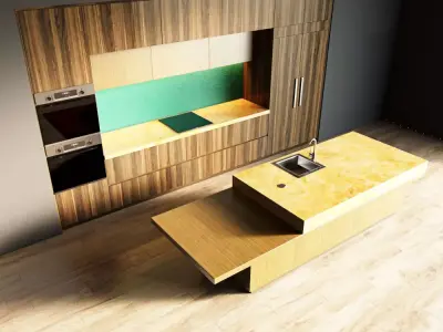 1-Kitchen1 texture 1 3D model
