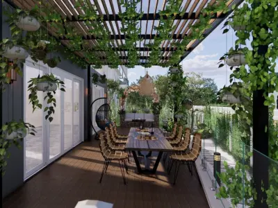OUTDOOR GARDEN - LANDSCAPE DESIGN 3D model