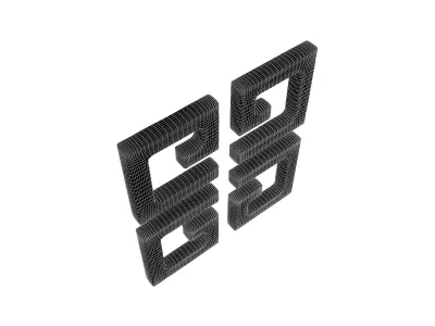 Givenchy Logo v1 001 Free low-poly 3D model