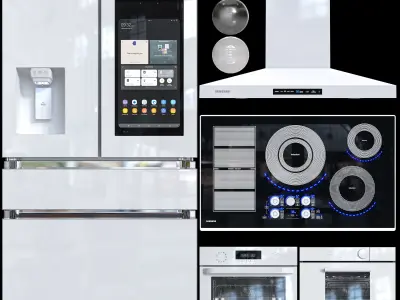 samsung kitchen appliance 03 Low-poly 3D model