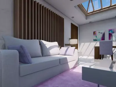 Cozy Room Interior Design Free 3D model