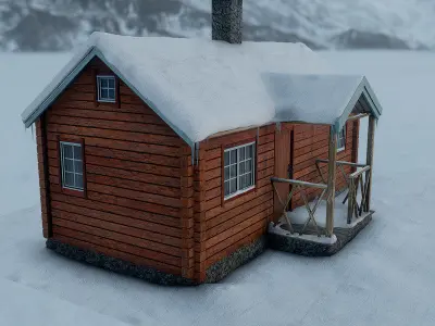 Mountain Cabin 3D model