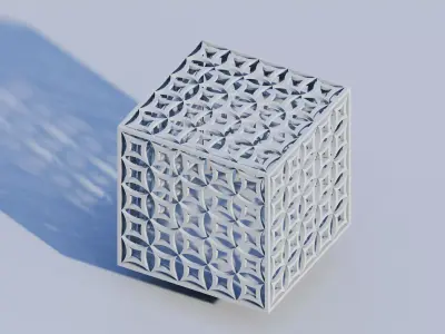 Math Object-Gyroid Voronoi 3D print model