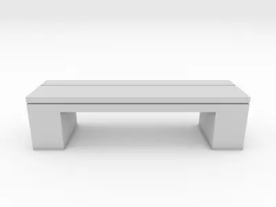 Bench Park 1 3D model