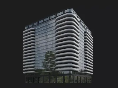 Spiral Horizon Towers 3D model