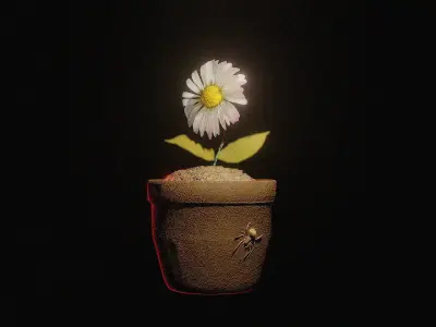 I give you a flower but all you focus is a spider 3D model