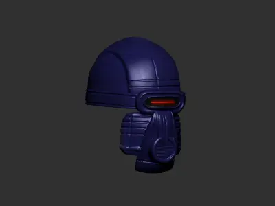 helmet high poly sculpt 3d printable  3D model 150