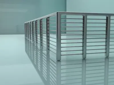 Balcony railing Free low-poly 3D model