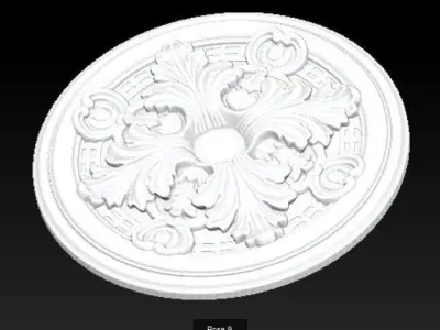 Lot of 10 Rosette 3D Model Pack