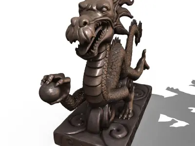  Asian Chinese Dragon 3D Model  3D model