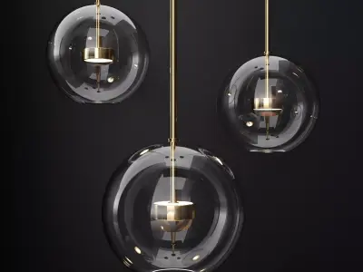 Giopato and Coombes Bolle 1 Bubble CLEAR GOLD 3D model