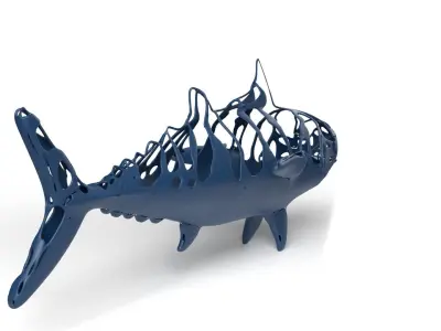 Bonito Dust Voronoi Low-poly 3D model