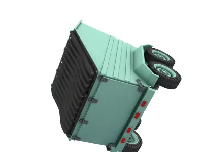 Mobile Skip Trash Trailer 3D model