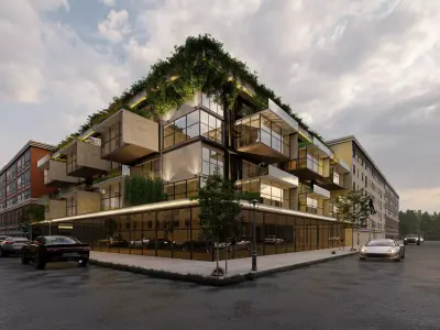 Modern Minimalist Apartment Scene  Render Ready for Lumion  3D model