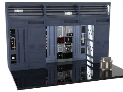 Set 1d - Death Star Alcove 1 1-12 scale Blackseries  3D Model Pack