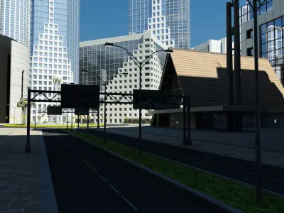 City Intersection  3D model