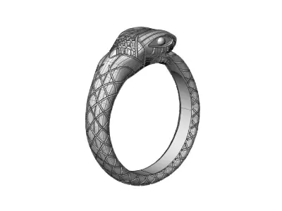 Uroboros Ring CNC model  or  3D print model
