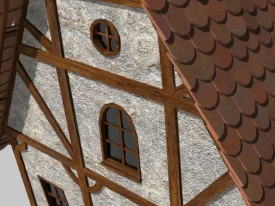 Cartoon house  3D model