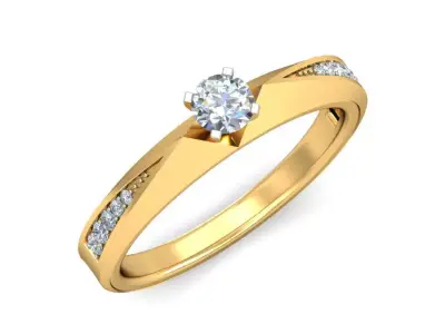 Majesty Solitaire Diamond Ring 3D print model