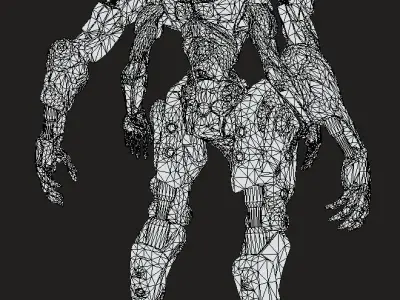 Ultron fanart Low-poly 3D model