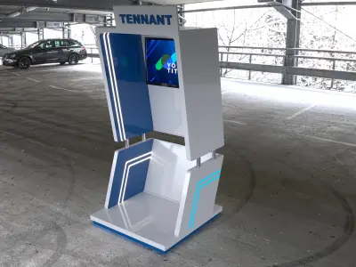 High-Quality 3D Booth Model 3D model