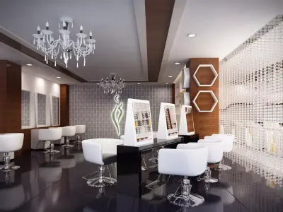 Salon and Spa 3D model