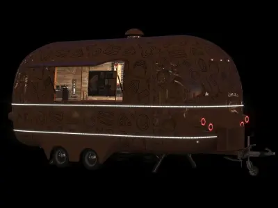 Food truck ENK-6 3D model