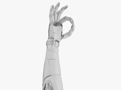 Cyborg arm shows OK 3D model